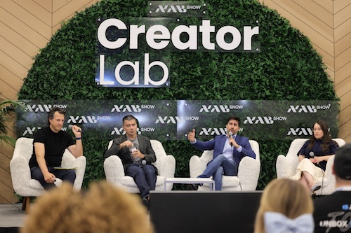Alessandro speaking at NAB Show